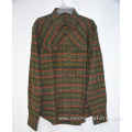 Casual Grid Flannel Cotton Long Sleeve Men's Shirt